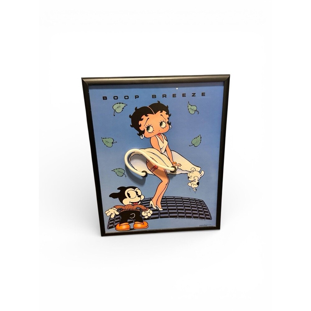 Boop Breeze Betty Boop Vintage Wall Hanging Poster With Light In Skirt